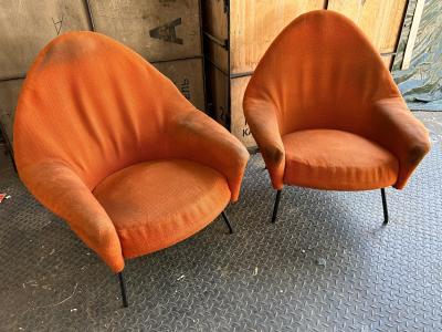 Joseph Andre Motte Armchairs model 770 by Joseph Andr Motte for Steiner 1958