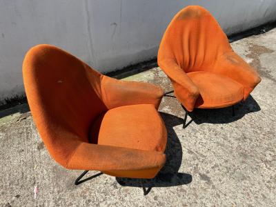 Joseph Andre Motte Armchairs model 770 by Joseph Andr Motte for Steiner 1958