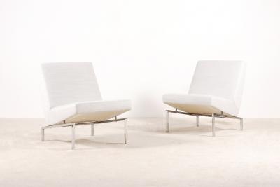 Joseph Andre Motte Joseph Andr Motte Pair of Tempo Low Chairs for Steiner France 1960s