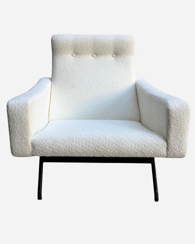 Joseph Andre Motte Pair of armchairs 743 model by J A Motte Ed Steiner France circa 1957