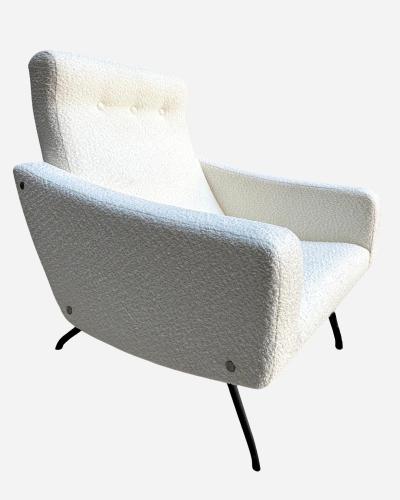 Joseph Andre Motte Pair of armchairs 743 model by J A Motte Ed Steiner France circa 1957