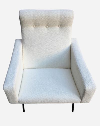 Joseph Andre Motte Pair of armchairs 743 model by J A Motte Ed Steiner France circa 1957