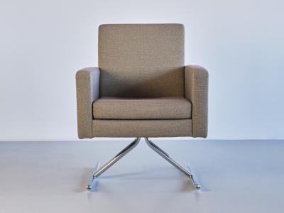 Joseph Andre Motte Rare Pair of Joseph Andr Motte Luge Armchairs Edition MPS France 1967