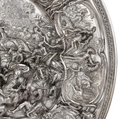 Joseph Angell II A large George IV silver sideboard dish made by Joseph Angell II 1828