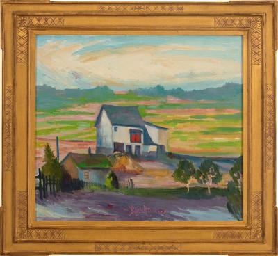 Joseph Barrett Barn with Red Doors 