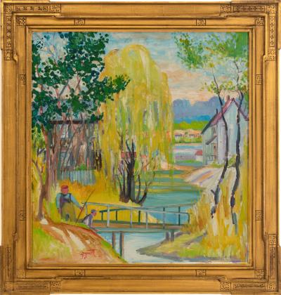 Joseph Barrett Fishing on the Delaware 
