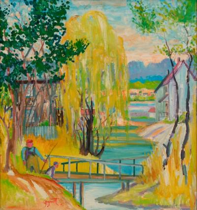 Joseph Barrett Fishing on the Delaware 