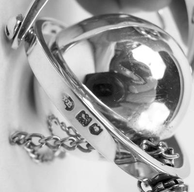 Joseph Braham Asprey Alpha Big Game Sterling Silver Horn Cigar Lighter 1908