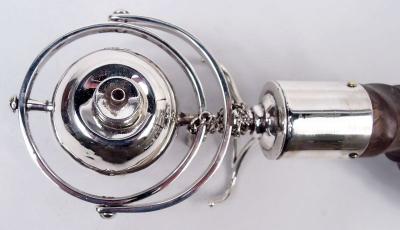 Joseph Braham Asprey Alpha Big Game Sterling Silver Horn Cigar Lighter 1908