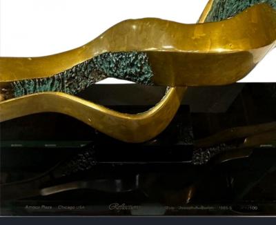 Joseph Burlini Reflections Bronze Sculpture 34 100 1985
