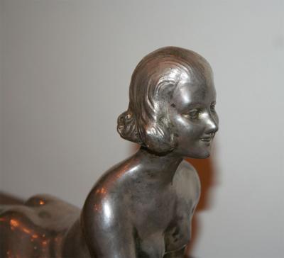 Joseph D Aste Art Deco Bronze Sculpture by JOSEPH D ASTE