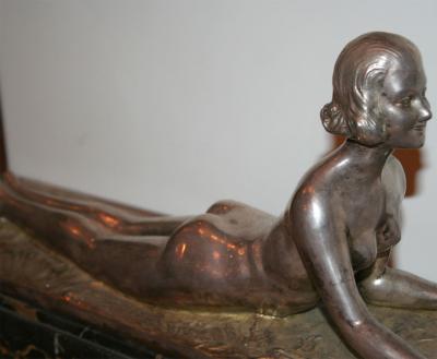 Joseph D Aste Art Deco Bronze Sculpture by JOSEPH D ASTE