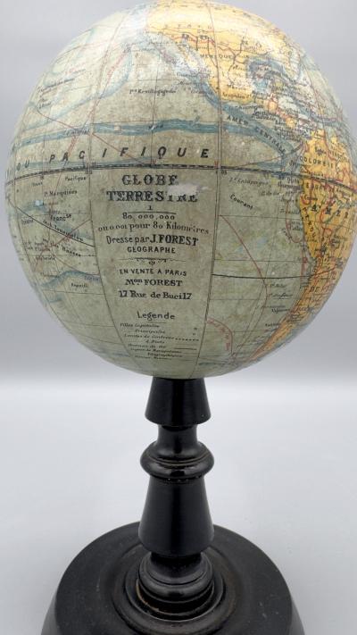 Joseph Forest Small terrestrial globe by Joseph Forest Paris France circa 1890 1900
