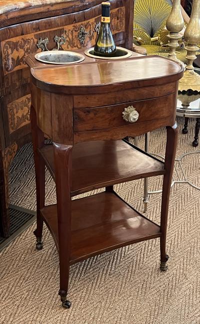 Joseph Gegenback dit Canabas A Louis XVI Mahogany Rafraichissoir in the Manner of Joseph Gengenbach Canabas
