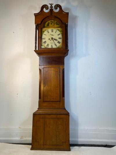 Joseph Kern Swansea ANTIQUE ENGLISH GRANDFATHER CLOCK BY JOSEPH KERN SWANSEA