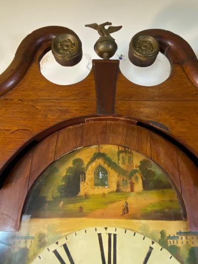 Joseph Kern Swansea ANTIQUE ENGLISH GRANDFATHER CLOCK BY JOSEPH KERN SWANSEA