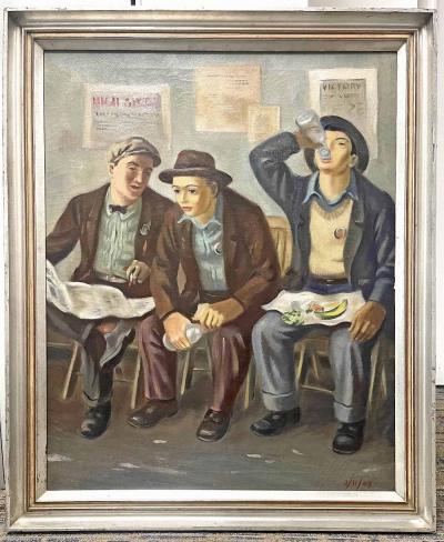 Joseph L Van Sickle Waiting at the Station Joseph L Van Sickle 1915 1985