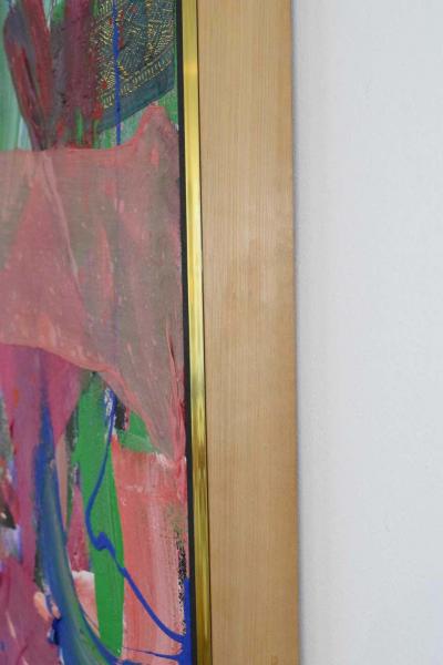Joseph M Glasco Joseph M Glasco Oil and Collage on Canvas 34 Dated 1985