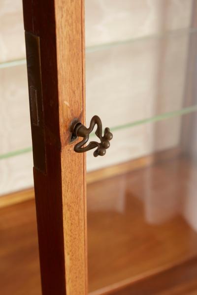 Joseph Paul Anthony Selmersheim French Art Nouveau Walnut Vitrine by Tony Selmersheim