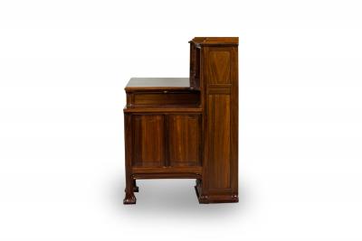 Joseph Paul Anthony Tony Selmersheim Tony Selmersheim French Art Nouveau Oak and Brass Architects Desk
