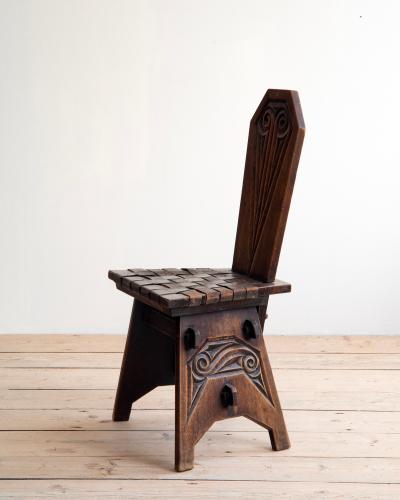 Joseph Savina 20th c Set of six chairs by Joseph Savina