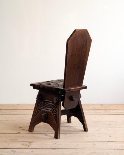 Joseph Savina 20th c Set of six chairs by Joseph Savina