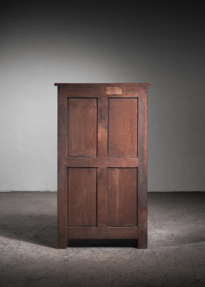Joseph Savina Joseph Savina carved oak cabinet