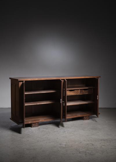 Joseph Savina Joseph Savina carved oak sideboard