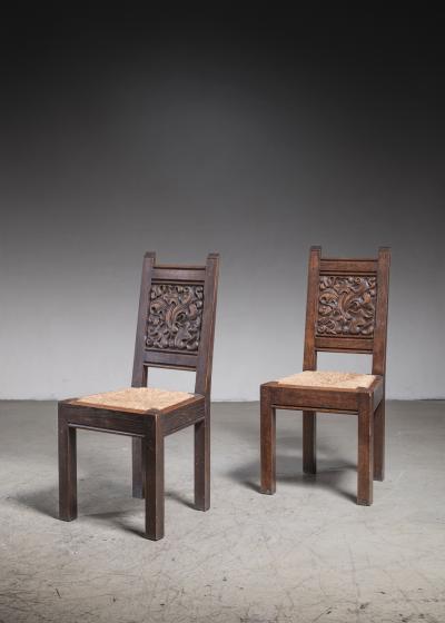 Joseph Savina Pair of Joseph Savina dining chairs