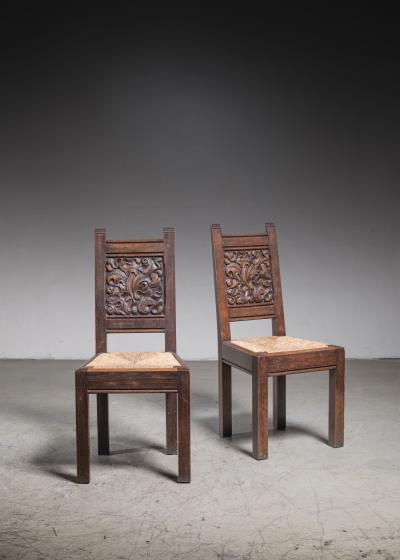 Joseph Savina Pair of Joseph Savina dining chairs