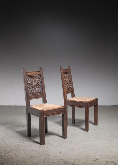 Joseph Savina Pair of Joseph Savina dining chairs