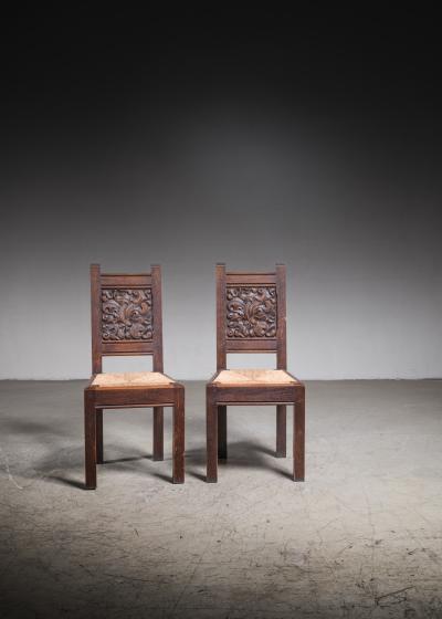 Joseph Savina Pair of Joseph Savina dining chairs