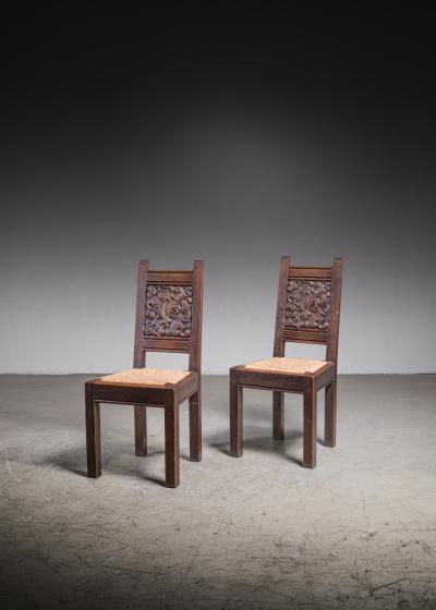 Joseph Savina Pair of Joseph Savina dining chairs