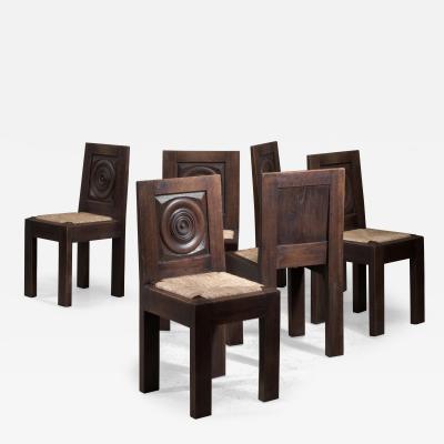 Joseph Savina Set of 6 Joseph Savina dining chairs