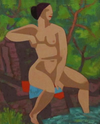 Joseph Zenk Woman on the Rocks 