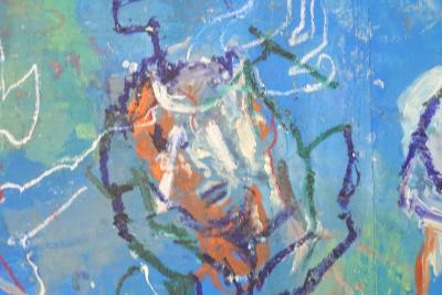 Josh Bayer Monumental Josh Bayer Original Oil Painting on Canvas Done Sunset 1997