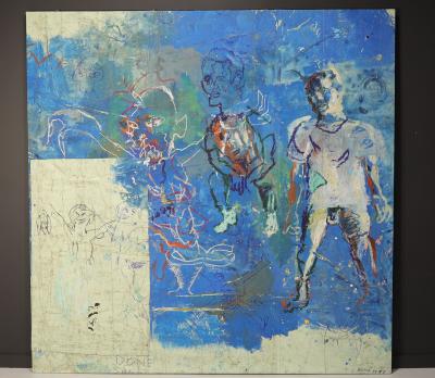 Josh Bayer Monumental Josh Bayer Original Oil Painting on Canvas Done Sunset 1997
