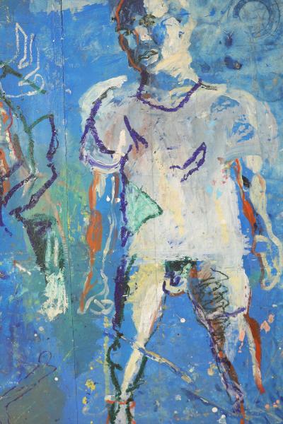 Josh Bayer Monumental Josh Bayer Original Oil Painting on Canvas Done Sunset 1997