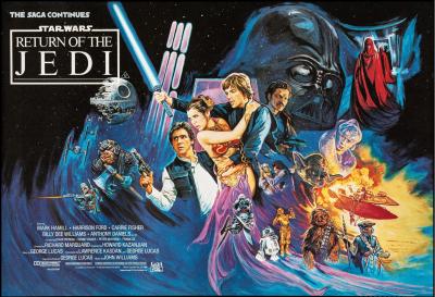 Josh Kirby Return Of The Jedi 1983 British Quad Poster