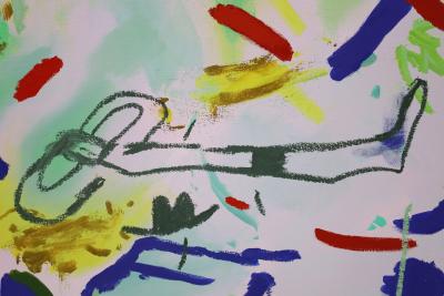 Joshua Nathanson Large Painting by Joshua Nathanson b 1976 The Cowboy dtd 2018