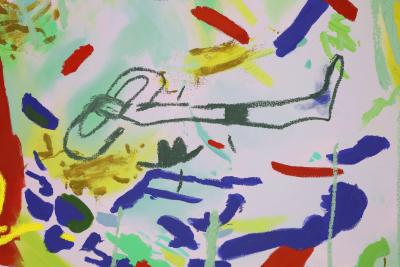 Joshua Nathanson Large Painting by Joshua Nathanson b 1976 The Cowboy dtd 2018