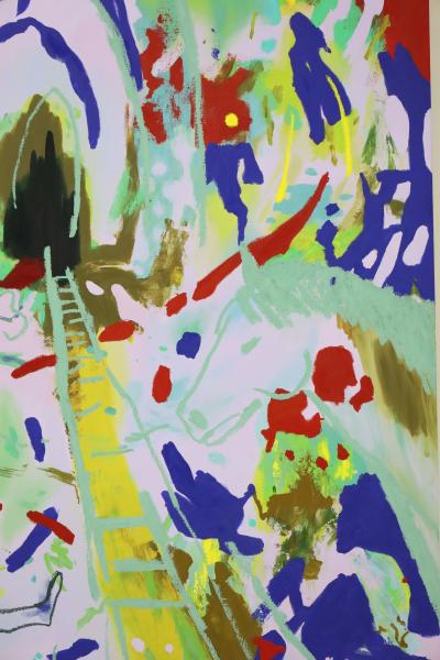 Joshua Nathanson Large Painting by Joshua Nathanson b 1976 The Cowboy dtd 2018