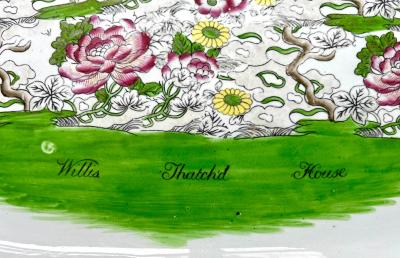 Josiah Spode II Rare Spode Willis Thatchd House London Trial Pattern Platter circa 1810