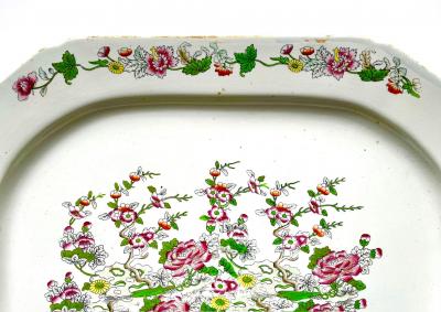 Josiah Spode II Rare Spode Willis Thatchd House London Trial Pattern Platter circa 1810