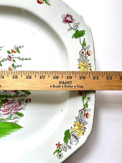 Josiah Spode II Rare Spode Willis Thatchd House London Trial Pattern Platter circa 1810