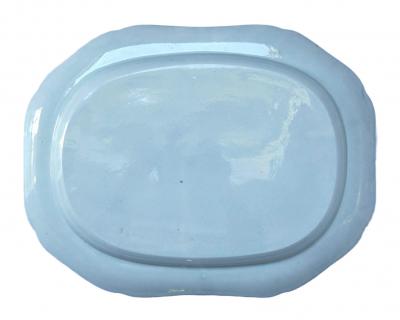 Josiah Spode II Spode Gothic Castles Large Blue and White Staffordshire Platter circa 1815