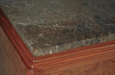 Joubert et Petit DIM DIM Joubert et Petit cabinet chest in burled walnut