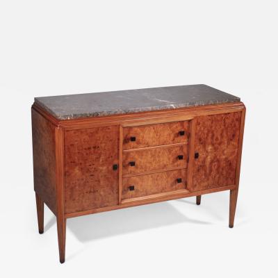 Joubert et Petit DIM DIM Joubert et Petit cabinet chest in burled walnut