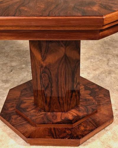 Joubert et Petit DIM DIM Joubert et Petit center side table in figured rosewood
