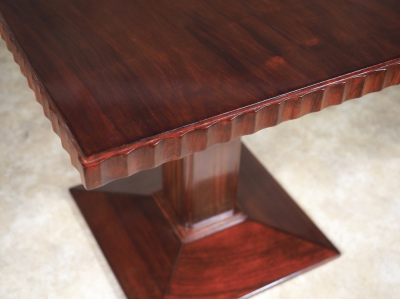 Joubert et Petit DIM DIM Joubert et Petit square table in French walnut